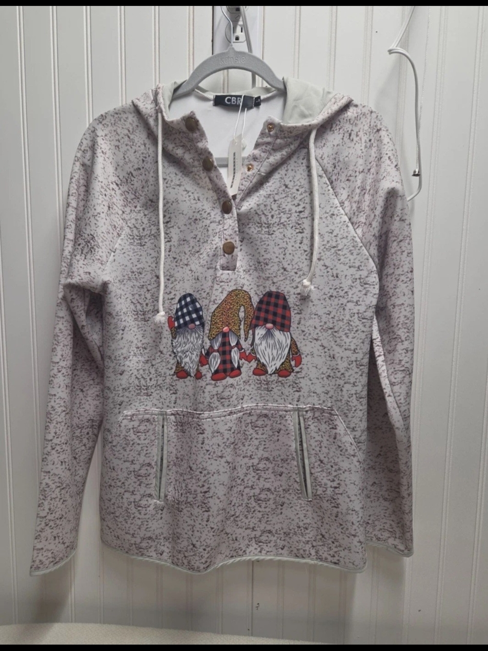 Graphic Gnome Festive CBR Christmas Speckled Pullbver  Sweater Hoodie #0212